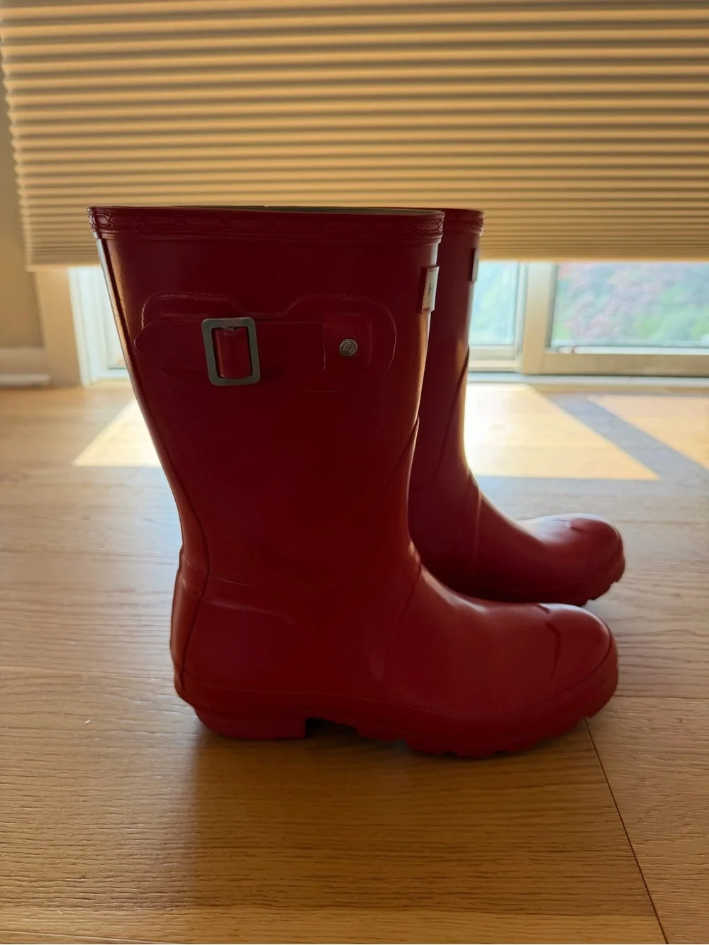Red Women’s Hunter Rain Boots - Picture 2 of 4